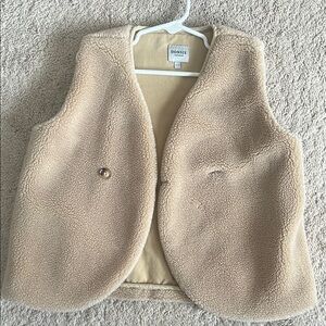 Tan Fleece Vest Cozy Layering Essential